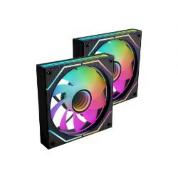 Ventilador MARS GAMING Argb 120MM Kit 2 Negro (MF3DPROX2R)