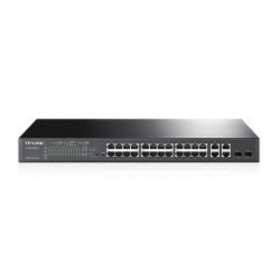 Switch TP-LINK 24XRJ45 10/100 2XSFP Gestionado Poe+ 180W Rack 1U Negro (TL-SL2428P)