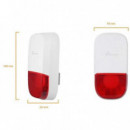 Sirena Exterior Inalámbrica NIVIAN NVS-S7B con Luz y 95DB