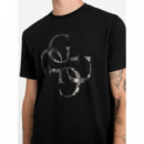 Camiseta con Estampado de Logo de GUESS
