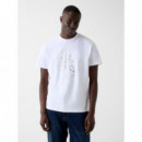 Camiseta con Estampado de Logo de GUESS