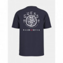 Camiseta Estampada Bsc Japanese Dream de GUESS