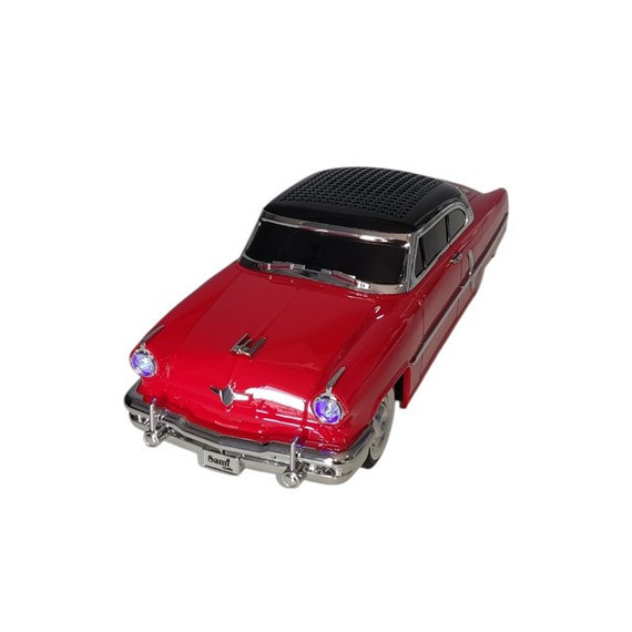 SAMI Altavoz Inalambrico Vintage Coche Rolls  Rojo 10W RS-9110 Tws,fm,usb,micro Sd
