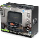Tocadiscos Vintage MUSE con Emisor BLUETOOTH y USB Gris MT207DGB
