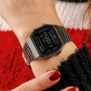 CASIO A168WEGG-1B Reloj Digital Unisex – Negro Grafito, Estilo Retro Vintage, Luz El, Wr, Cronómetro