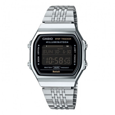 CASIO ABL-100WE-1B &ndash; Reloj Digital Retro Negro con BLUETOOTH y Pod&oacute;metro