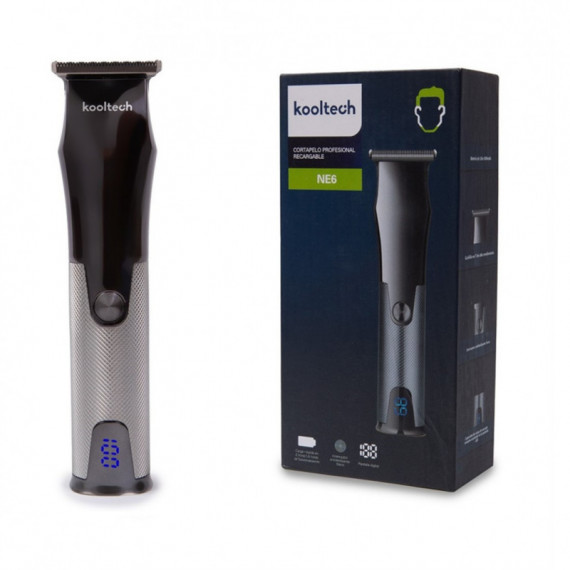 KOOLTECH NE6 Cortapelos Profesional Recargable con Pantalla Digital y Cuchilla de Precisión