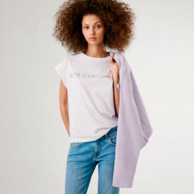 Pepe Jeans Camiseta Blanca PL506121-800
