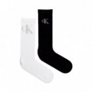Pack de 2 Calcetines Footie Altos  CALVIN KLEIN