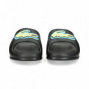 Coco Verde+azul Pala Pool Negro  LACOSTE