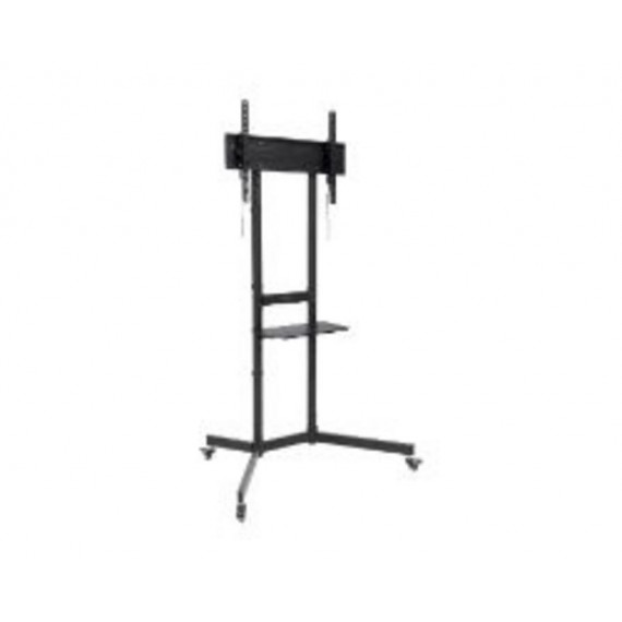 Soporte de Suelo TOOQ Kefrén 37-70" con Ruedas Inclinable Máx. 70KG Negro (FS1150M-B)