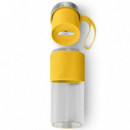 MOULINEX LM1C0410 Batidora Portátil Recargable con Vaso 300 Ml Amarilla