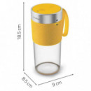 MOULINEX LM1C0410 Batidora Portátil Recargable con Vaso 300 Ml Amarilla