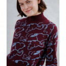 Jerséis y Sudaderas Jersey BRAVA FABRICS Jacquard Peanuts Chocolate