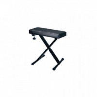 Banqueta Teclado Regulable Rectangular Negro  ENRIQUE KELLER