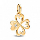 Charm Medallón Corazón Trébol de Cuatro Hojas PANDORA Me 763034C01