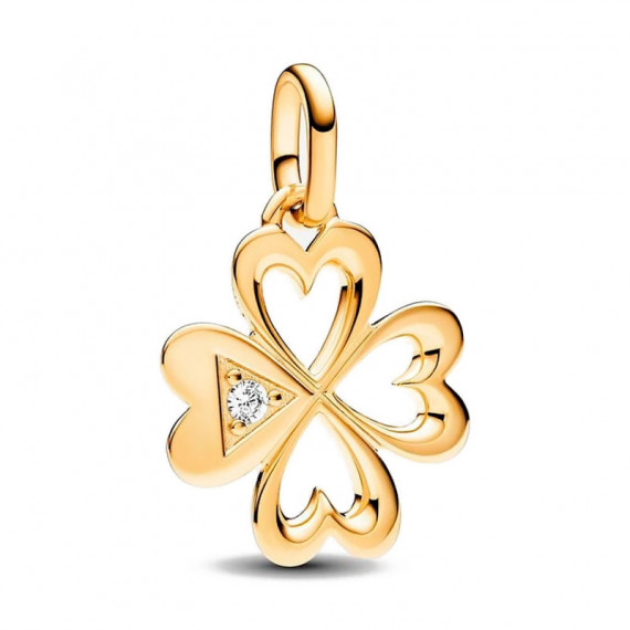 Charm Medallón Corazón Trébol de Cuatro Hojas PANDORA Me 763034C01
