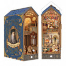 Maqueta book nook Taller de Leonardo Da Vinci luz y sensor