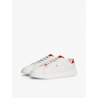 Th Icon Court Light Ecru/primary Red  TOMMY HILFIGER