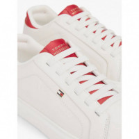 Th Icon Court Light Ecru/primary Red  TOMMY HILFIGER