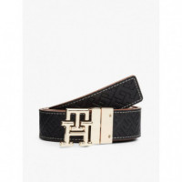 Th Logo 3.0 Rev Black Mono/cognac  TOMMY HILFIGER