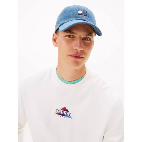 Tjm Heritage Over Dyed Denim Cap Washed  TOMMY HILFIGER