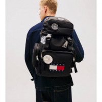 Tjm Archive Trek Solid Backpack Black  TOMMY HILFIGER