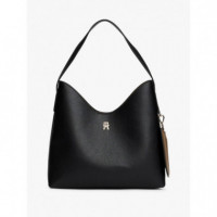 Th Icon Shoulder Bag Black  TOMMY HILFIGER