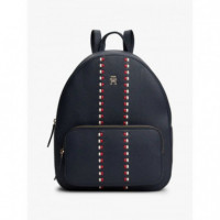 Th Timeless Backpack Space Blue  TOMMY HILFIGER