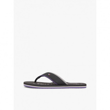 Hilfiger Tumble Beach Sandal Black  TOMMY HILFIGER