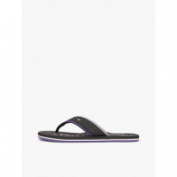 Hilfiger Tumble Beach Sandal Black  TOMMY HILFIGER