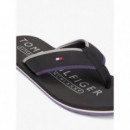 Hilfiger Tumble Beach Sandal Black  TOMMY HILFIGER
