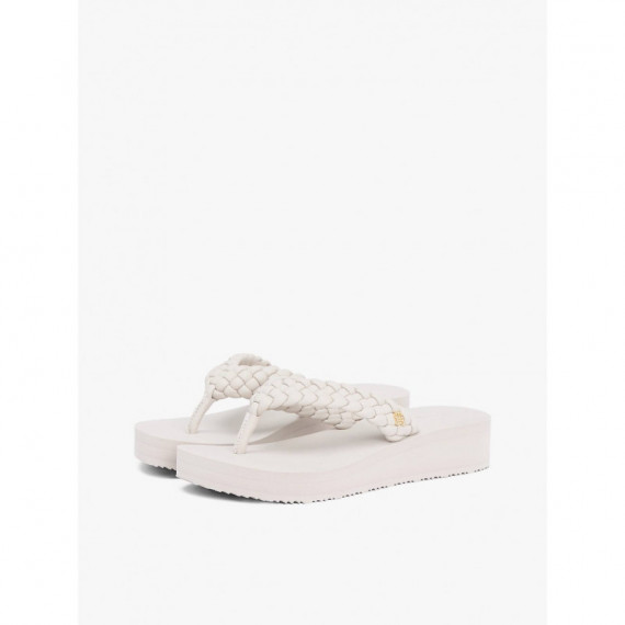 Th Wedge Cornrow Beach Sandal Classic St  TOMMY HILFIGER