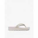 Th Wedge Cornrow Beach Sandal Classic St  TOMMY HILFIGER