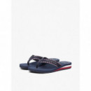 Hilfiger Webbing Beach Sandal Space Blue  TOMMY HILFIGER