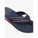 Hilfiger Webbing Beach Sandal Space Blue  TOMMY HILFIGER