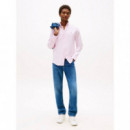 Solid Heritage Oxford Rf Shirt Rose Peta  TOMMY HILFIGER