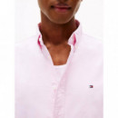 Solid Heritage Oxford Rf Shirt Rose Peta  TOMMY HILFIGER