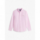 Solid Heritage Oxford Rf Shirt Rose Peta  TOMMY HILFIGER