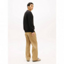 Essential Terry Crewneck Heathered Oatmi  TOMMY HILFIGER