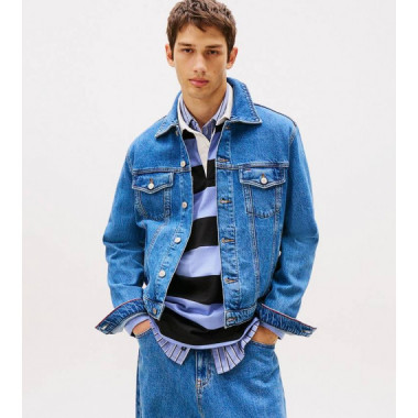 Ryan Rglr Trckr Jckt Ext CI8132 Denim Me  TOMMY JEANS