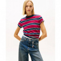 Tjw Reg S Flag Jersey Ss Tee Ext Lavish  TOMMY JEANS