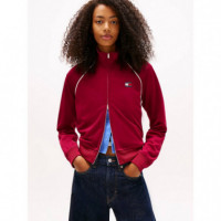 Tjw Badge Track Jacket Ext Lavish Cerise  TOMMY JEANS