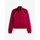 Tjw Badge Track Jacket Ext Lavish Cerise  TOMMY JEANS