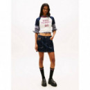 Tjw Slim Sh Miss Tommy Ss Tee Ancient Wh  TOMMY JEANS