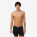 Boxer Long Noir  LACOSTE