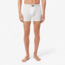 Boxer Long Blanc/vert-noir  LACOSTE