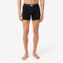 Boxer Long Blanc/vert-noir  LACOSTE