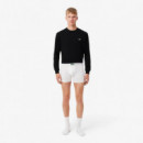 Boxer Long Blanc/vert-noir  LACOSTE