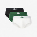 Slip Blanc/vert-noir  LACOSTE